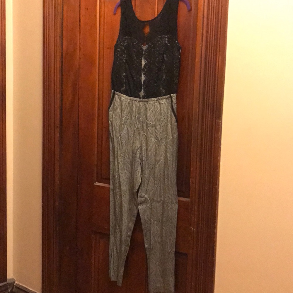 Anthropologie Elevenses Lace Medley Jumpsuit NWT